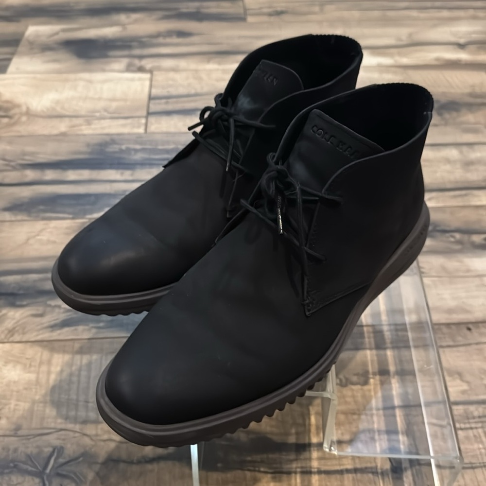 Cole Haan Grand Men’s Chukka Boots Black SZ 10